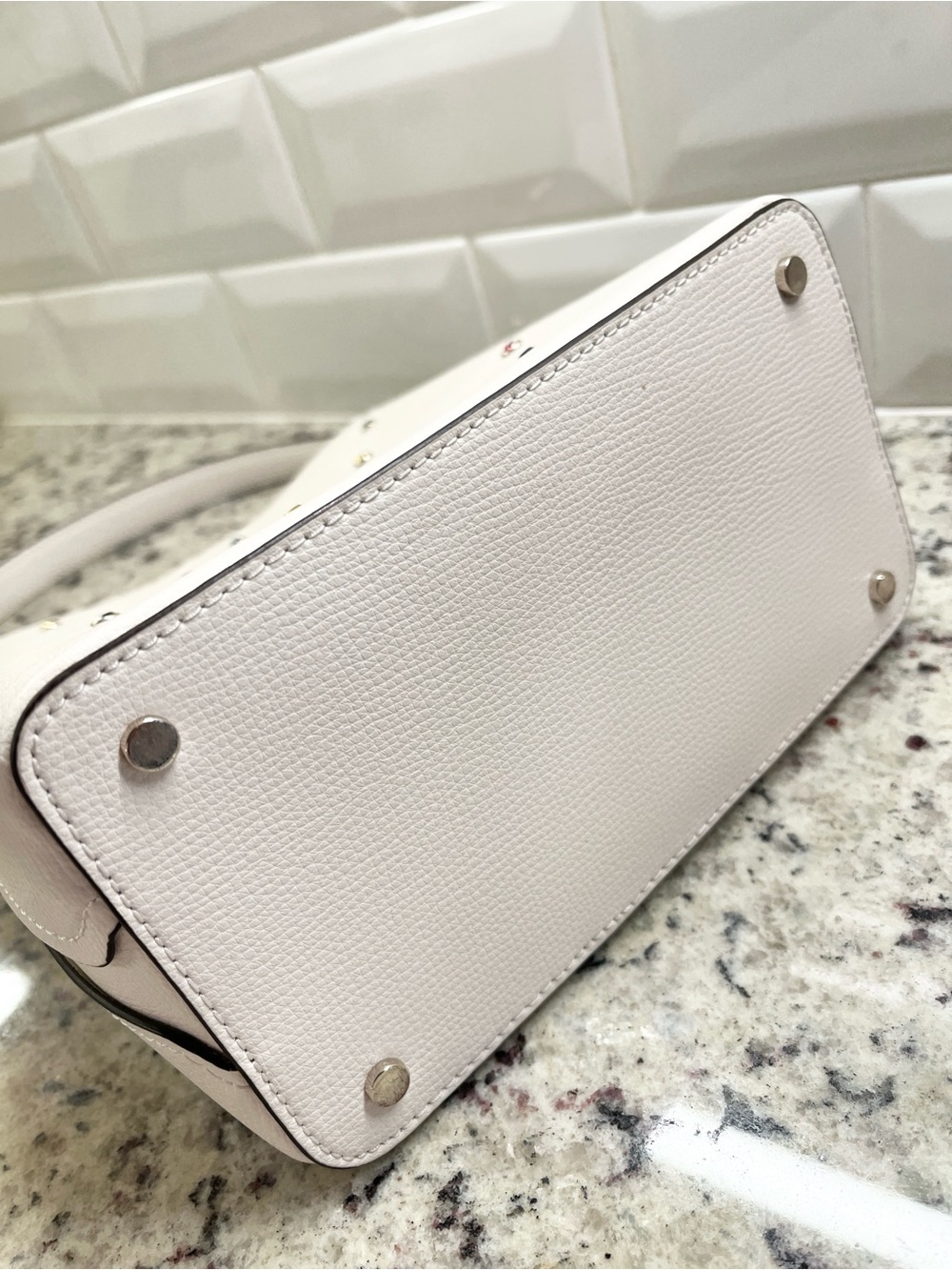 Kate Spade Darcy Small Bucket with Gemstone Details Crossbody Bag EUC - Picture 8 of 13